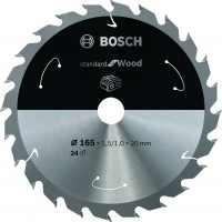 Bosch 2608837685 Standard for Wood Circular Saw Blade for Cordless Saws 165x1.5/1x20 T24 £19.99